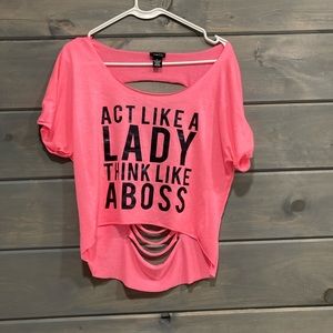 Women’s Pink Short Sleeve Top